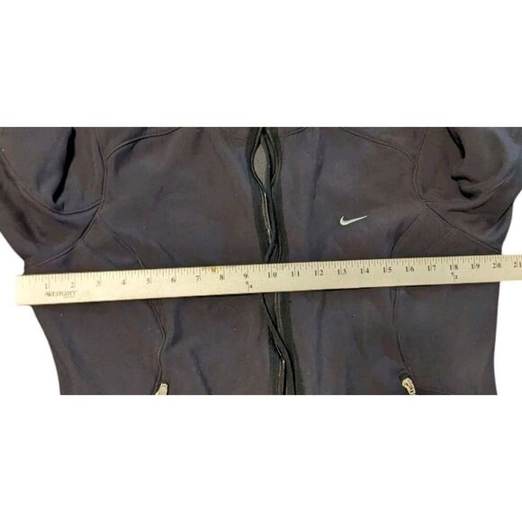 Nike Women's Softshell Fleece Lined Jacket Full Zip Black Large G - Picture 14 of 15